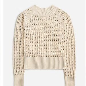 J.crew pointelle crew neck sweater